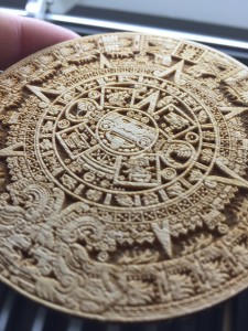 6090 laser big red aztec engraving 1