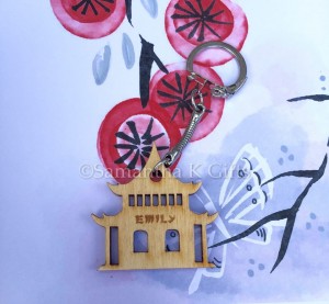 chinese building keyring