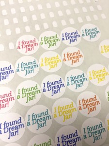 Dream jar stickers