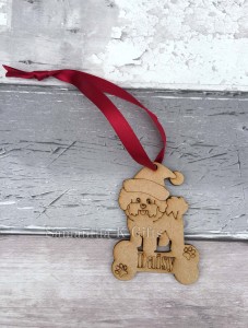 Bichon Frise bone personalised (2)