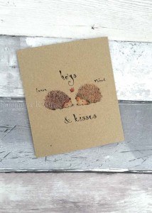 hedgehog kraft card ang lay web