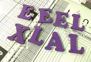 purple letters