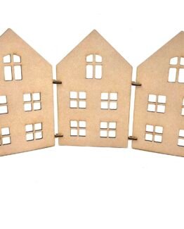Triple house screen with windows