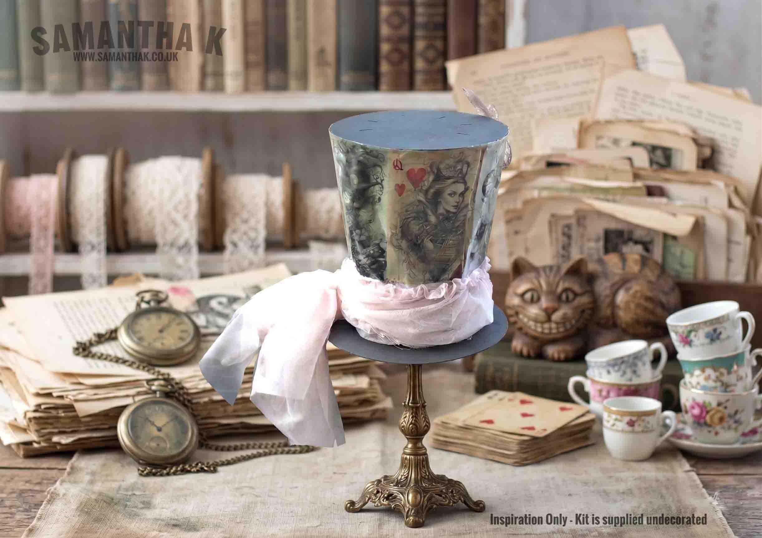 hatter hat decorated w